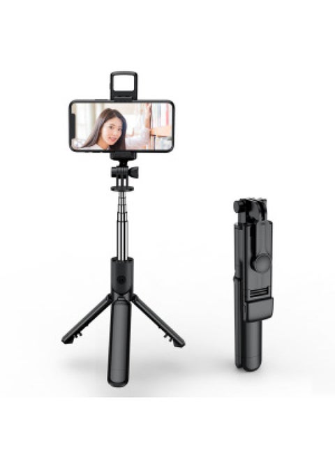 Horizontal And Vertical Mobile Phone Selfie Stick Movement Bluetooth Extension Selfie Stick Selfie Stick Anti-shake Retractable Live Selfie Stick-Color:S03s Selfie Stick