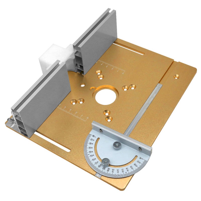 Set of 4 Router Table Insert Plate Aluminum Alloy Wood Milling Flip Board Trimming Machine Engraving Auxiliary Tool Woodworking Benches - Image 4