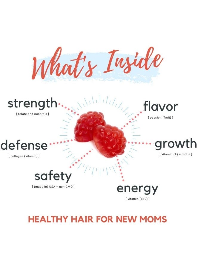 BABY BLUES Postpartum Hair Loss Vitamins - Full Hair Cycle Pack - With Biotin, Collagen, & Folate  - Image 2