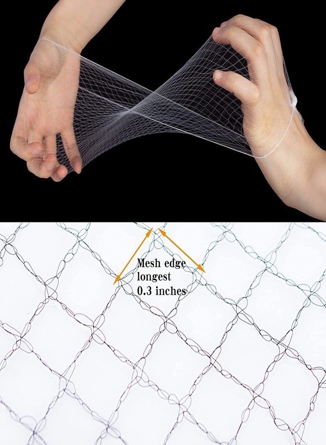 WeKen 100PCS Of Hairnets Invisible Elastic Edge Mesh 50cm Hair Nets for Women Hair Bun Making Sleeping Ballet Dancer Kitchen Food Service 20 Inches White (Bulk Pack 100pcs) - Image 3