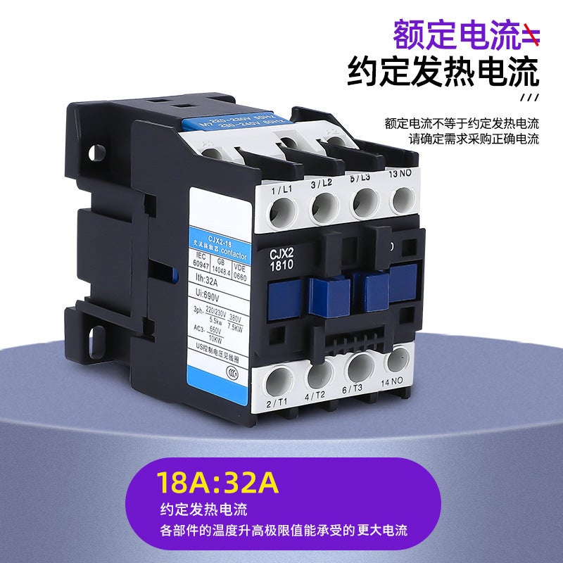 Silver Dot Ac Contactor Cjx2-1810 2510 3210 1210 6511 9511 220V380V - Image 4