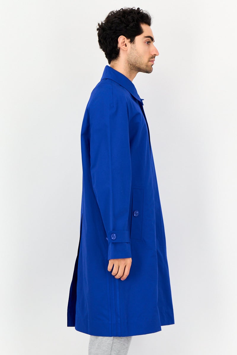adidas Originals Men Sportswear Fit Outdoor Trench Coat, Dark Blue - Image 2