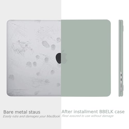 B BELK Compatible with MacBook Air 13.6 inch Case 2025 2024 2023 2022 Release M4 M3 M2 A3240 A3113 A2681 Liquid Retina Display, Plastic Hard Shell Case+Keyboard Cover+Screen Protector, Antique Green - Image 3