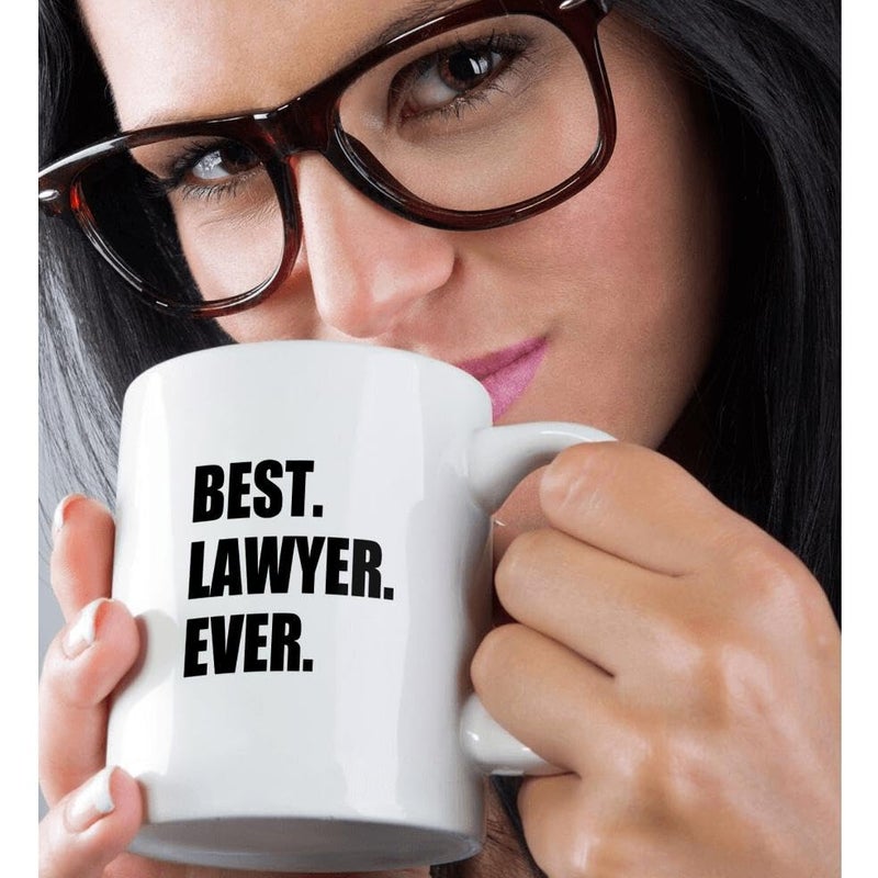 3dRose mug_179778_2 Best Lawyer Ever - Fun Job Pride Gift For Worlds Greatest Law Worker Ceramic Mug, 15 oz - Image 2