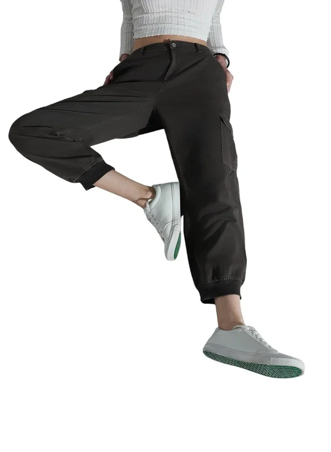 HIGH STAR Women Grey Trousers