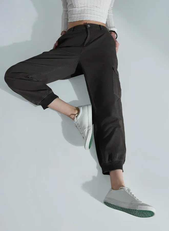 HIGH STAR Women Grey Trousers