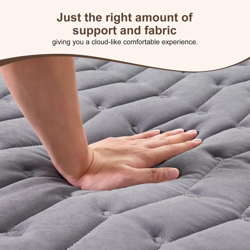 Vibe bear Premium Foam Japanese Futon Floor Mattress Twin Size 39"x 80",100% High Density Foam Comfortable Floor Mattress,3.2" Thicken Foldable Sleeping Pad,Dormitory Tatami Mat,for Adult and Kids (Gray) - Image 5