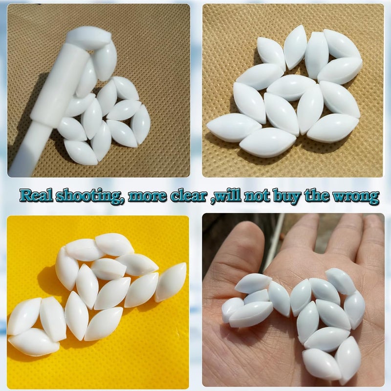 BBTCTY Magnetic Stirrer Stir Bar PTFE Magnetic Mixer Stir Bars (7x15mm, Olive Shape, 10pcs) - Image 2