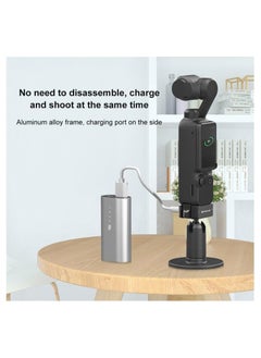 Excefore For OSMO Pocket 3 Charging Adapter Base, Aluminum Alloy Stabilizer Base Bracket, for DJI Pocket 3,1/4 Threaded Hole on The Bottom and Gopro Connector for attaching to Tripod, Selfie Stick, etc  - Image 4