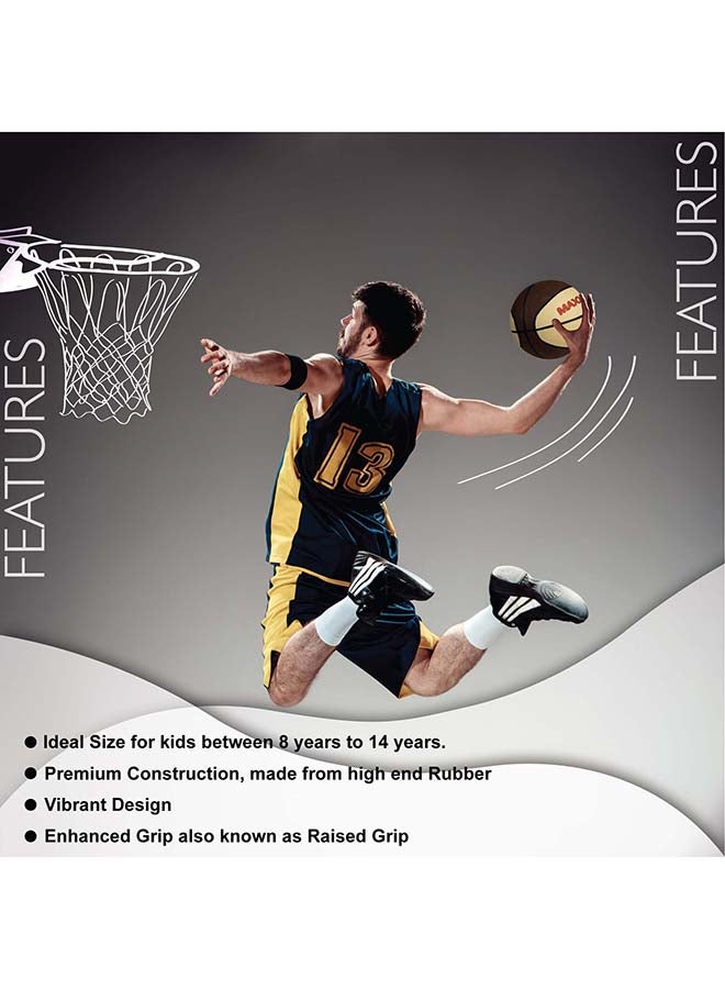 Elan Basketball Junior Size 3 – Lightweight Kids Training Basketball for Indoor and Outdoor Play - Image 2