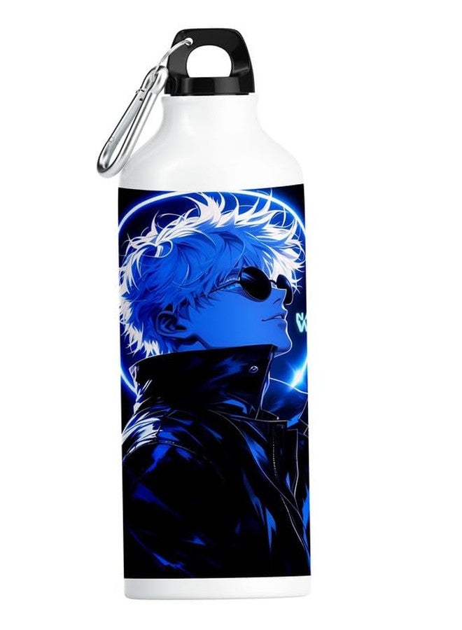 PrintWala Gojo Anime Print Water Bottle – Leakproof 750ml Aluminum - Image 1