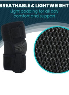 Oasisgalore Adjustable Elbow Brace, Compression Sleeve for Pain Relief & Sports, Black, Unisex  - Image 4