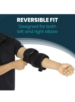 Oasisgalore Adjustable Elbow Brace, Compression Sleeve for Pain Relief & Sports, Black, Unisex  - Image 5