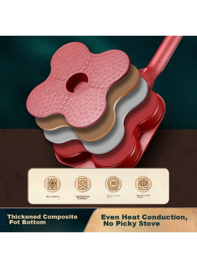 Ssn Four-hole Frying Pan, Egg Maker, Breakfast Pan, Egg And Burger Pan, Non-stick Pan, Egg And Meat Burger Pan - Image 5