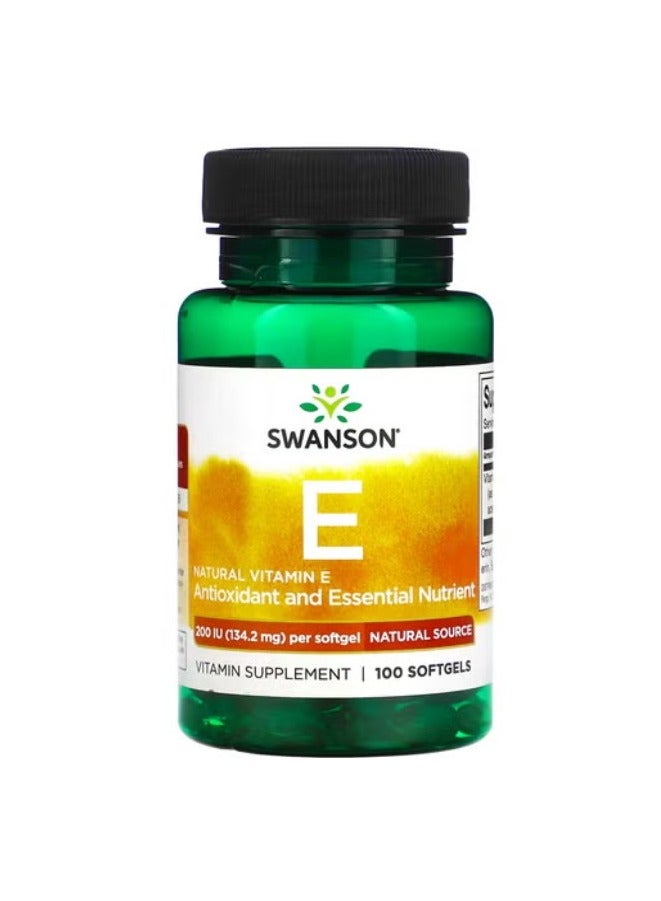 سوانسون فيتامين هـ طبيعي ، 134.2 ملجم ، 100 كبسولة هلامية