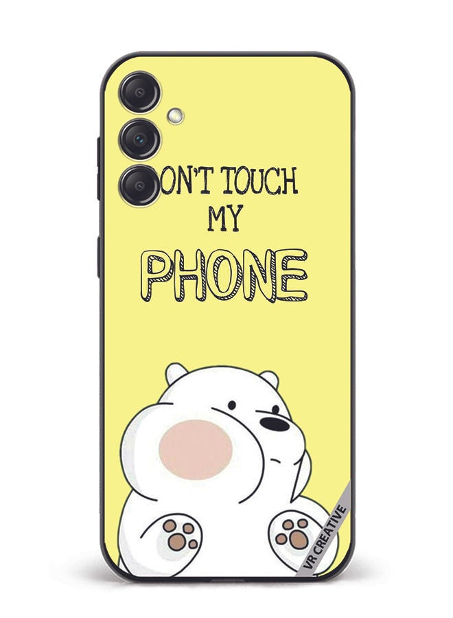 VR CREATIVE Protective Case Cover For Samsung Galaxy M14 Don't Touch My Phone Design Multicolour - Image 1