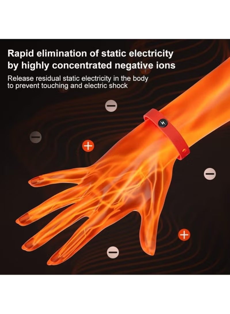 general Anti-static wrist strap, wireless anti-static wrist strap, adjustable balance anion bracelet for static removal, men's and women's winter discharge elimination - Image 4