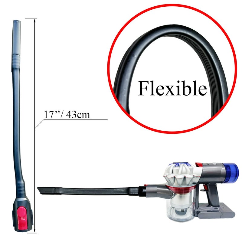 GHAMADE Flexible Crevice Tool for Dyson V7 V8 V10 V11 V15 Gen5 Cordless Vacuums - Vacuum Accessories & Attachments for Dryer Vent, Car Detailing and Corners Cleaning - Dryer Vent Cleaner Kit - Image 3