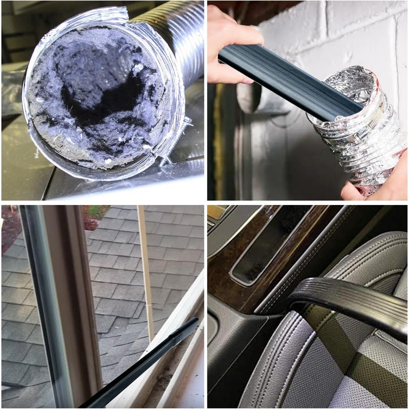 GHAMADE Flexible Crevice Tool for Dyson V7 V8 V10 V11 V15 Gen5 Cordless Vacuums - Vacuum Accessories & Attachments for Dryer Vent, Car Detailing and Corners Cleaning - Dryer Vent Cleaner Kit - Image 5