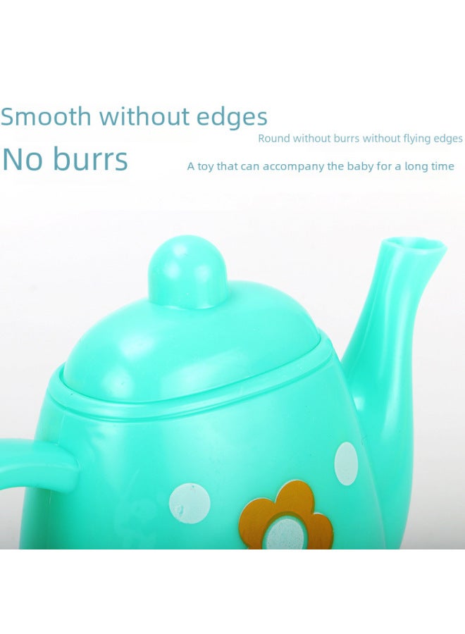 Children's Afternoon Tea Set Kitchen Play House Toys Girls Plastic Tea Pot Cup Utensils Baby Birthday Gift Toy Suit-Color:Section B -13-piece Set (only For Sale, Not For Domestic Sale) - Image 4