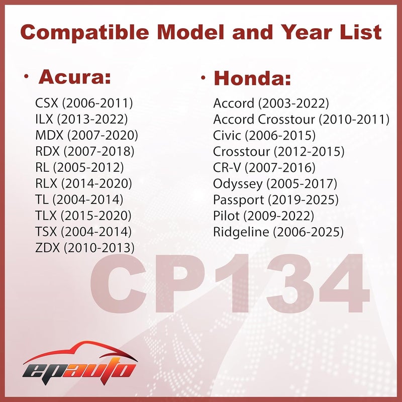 EPAuto CP134 (CF10134) Premium Cabin Air Filter includes Activated Carbon - Image 2