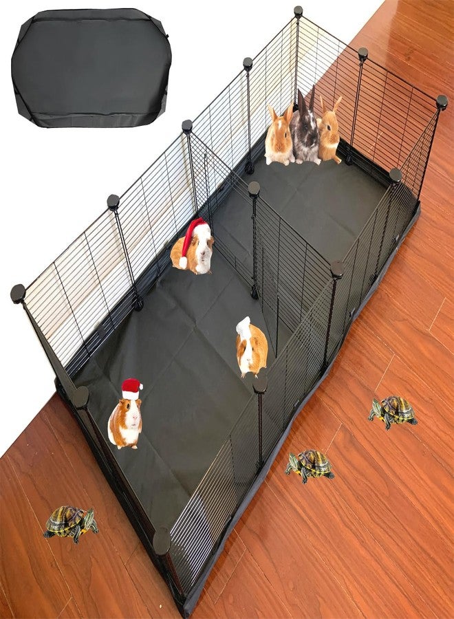 Mcage 48" Extra Large Guinea Pig Enclosure Hamsters Critters Turtles Habitat Playpen Center Divider Access Door Mouse Mice Play Ground Puppy Bunny Play Yard Waterproof Bottom Canvas - Image 1