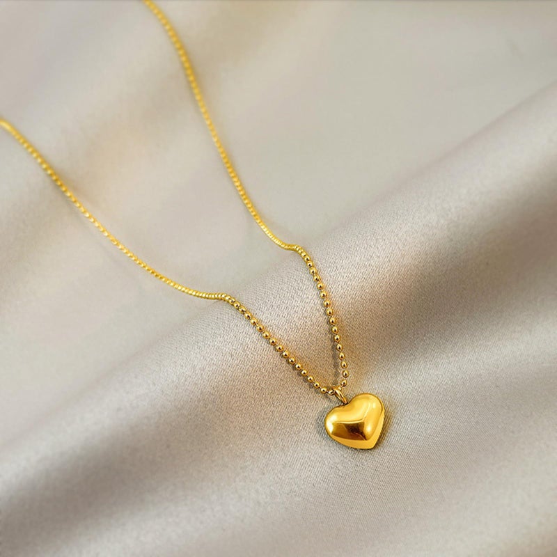 RIPFEVURN Cremation Jewelry Tiny Heart Urn Necklaces for Ashes for Women Men Stainless Steel Small Urn Locket for Human Ashes Holder Memorial Keepsake Pendant(Gold) - Image 4