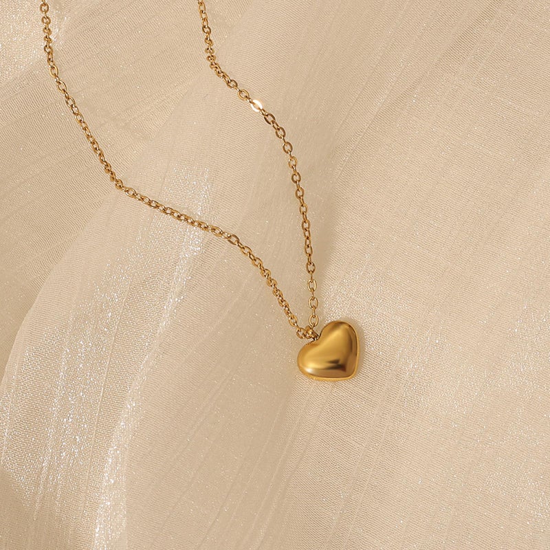 RIPFEVURN Cremation Jewelry Tiny Heart Urn Necklaces for Ashes for Women Men Stainless Steel Small Urn Locket for Human Ashes Holder Memorial Keepsake Pendant(Gold) - Image 3