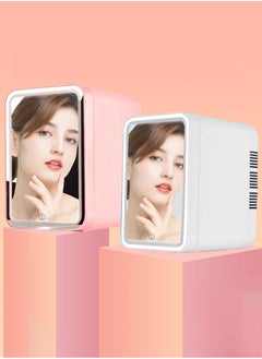 Mini Refrigerator with Dimmable LED Mirror – Cooler & Warmer for Makeup, Skin Care, and Food – Ideal for Bedroom, Office, and Car - pzsku/Z073A4759B0F0CA07CFAEZ/45/_/1736127316/f3e9f7f1-6969-433a-bed6-795a377887ca