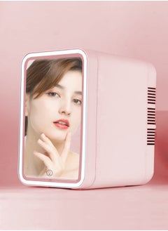 Mini Refrigerator with Dimmable LED Mirror – Cooler & Warmer for Makeup, Skin Care, and Food – Ideal for Bedroom, Office, and Car - pzsku/Z073A4759B0F0CA07CFAEZ/45/_/1736127317/e35f87c6-b898-4e63-8ef7-0e0719d9e349