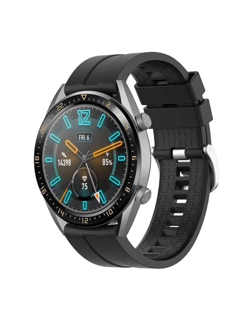 Silicone Buckle Band 22MM Strap For Samsung Galaxy Watch3 45mm/Galaxy 46mm/Gear S3/Huawei Watch 3/4/GT3 46MM/GT4 46MM/GT2E/GT2 Pro/GT GT2 46MM/Honor Magic Watch2 46mm/Amazfit GTR 2/2e/3/4 - Image 1
