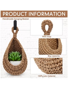 Y&D Wall Hanging Fruit Baskets for Kitchen, Vegetable Boho Basket, Woven Basket Kitchen Storage Products, Tomato Potato and Onion Box  - Image 2