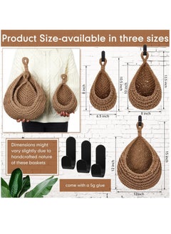 Y&D Wall Hanging Fruit Baskets for Kitchen, Vegetable Boho Basket, Woven Basket Kitchen Storage Products, Tomato Potato and Onion Box  - Image 3