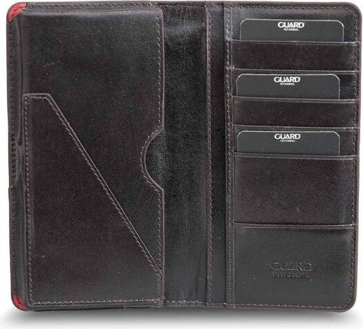 Guard Plus Tan-Brown Texas Print Leather Unisex Wallet with Phone Slot  - Image 1