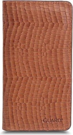 Guard Plus Tan-Brown Texas Print Leather Unisex Wallet with Phone Slot  - Image 2