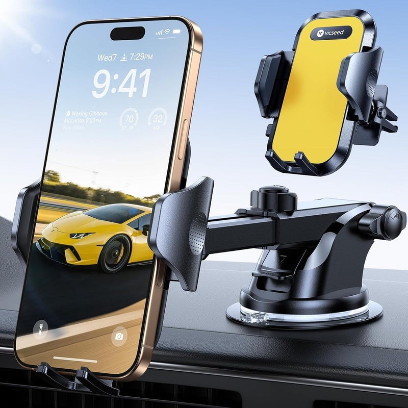 VICSEED True Strongest Suction Rally Racing-Grade Stability Car Phone Holder for iPhone Samsung All Phones, Dark Blue - Image 1