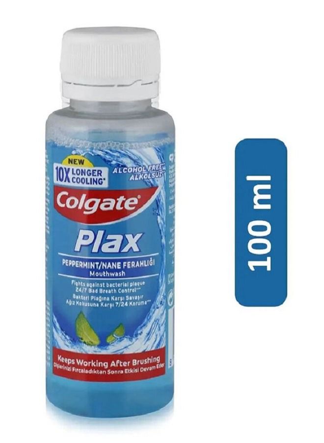 Colgate Plax Peppermint Mouthwash - 100ml - Image 1