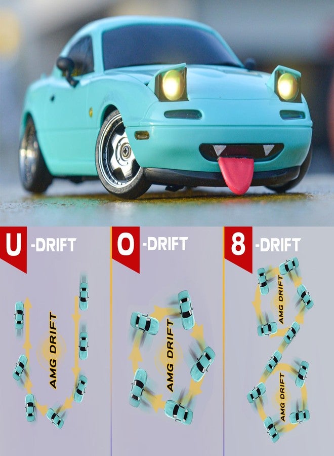 ARRIS سيارة درفت RC 1/18، LD1804 ميني مازدا MX-5 سيارة تحكم عن بعد عالية السرعة، 2.4GHz سيارات مياتا RC بنظام الدفع الخلفي مع أضواء LED جيروسكوبية لهدايا الألعاب - Image 3