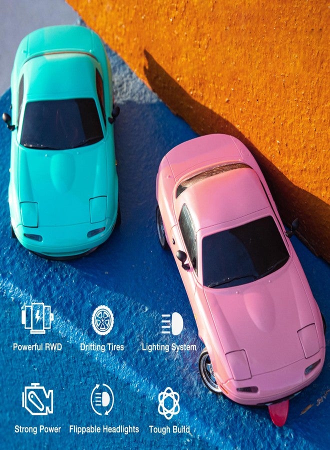 ARRIS سيارة درفت RC 1/18، LD1804 ميني مازدا MX-5 سيارة تحكم عن بعد عالية السرعة، 2.4GHz سيارات مياتا RC بنظام الدفع الخلفي مع أضواء LED جيروسكوبية لهدايا الألعاب - Image 4