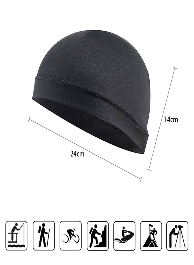 هوتو 6 قطع العرق Wicking Beanie قبعة تبريد الجمجمة قبعة باندانا رأس لف قبعات الصيف للنساء الرجال الأنشطة في الهواء الطلق - Image 2