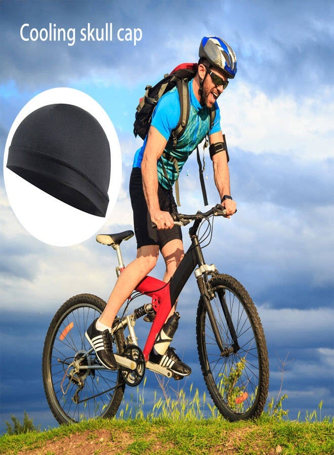 هوتو 6 قطع العرق Wicking Beanie قبعة تبريد الجمجمة قبعة باندانا رأس لف قبعات الصيف للنساء الرجال الأنشطة في الهواء الطلق - Image 5