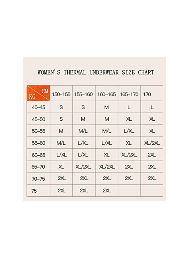 promass Thermal Underwear Set Base Layer Long Sleeve Top Ultra Soft Long Johns,Lined Thermals Leggings for Winter Workout Unisex (Female 1,L) - Image 5