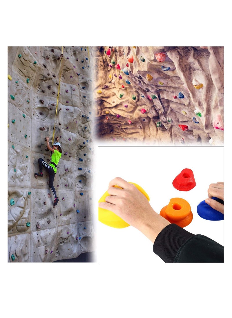 Generic - 32 Pack Rock Climbing Holds for Kids and Adults, Indoor & Outdoor Rock Wall Climbing Kit with Mounting Hardware, Suitable for DIY Rock Climbing Wall, Playground Accessories - Image 1