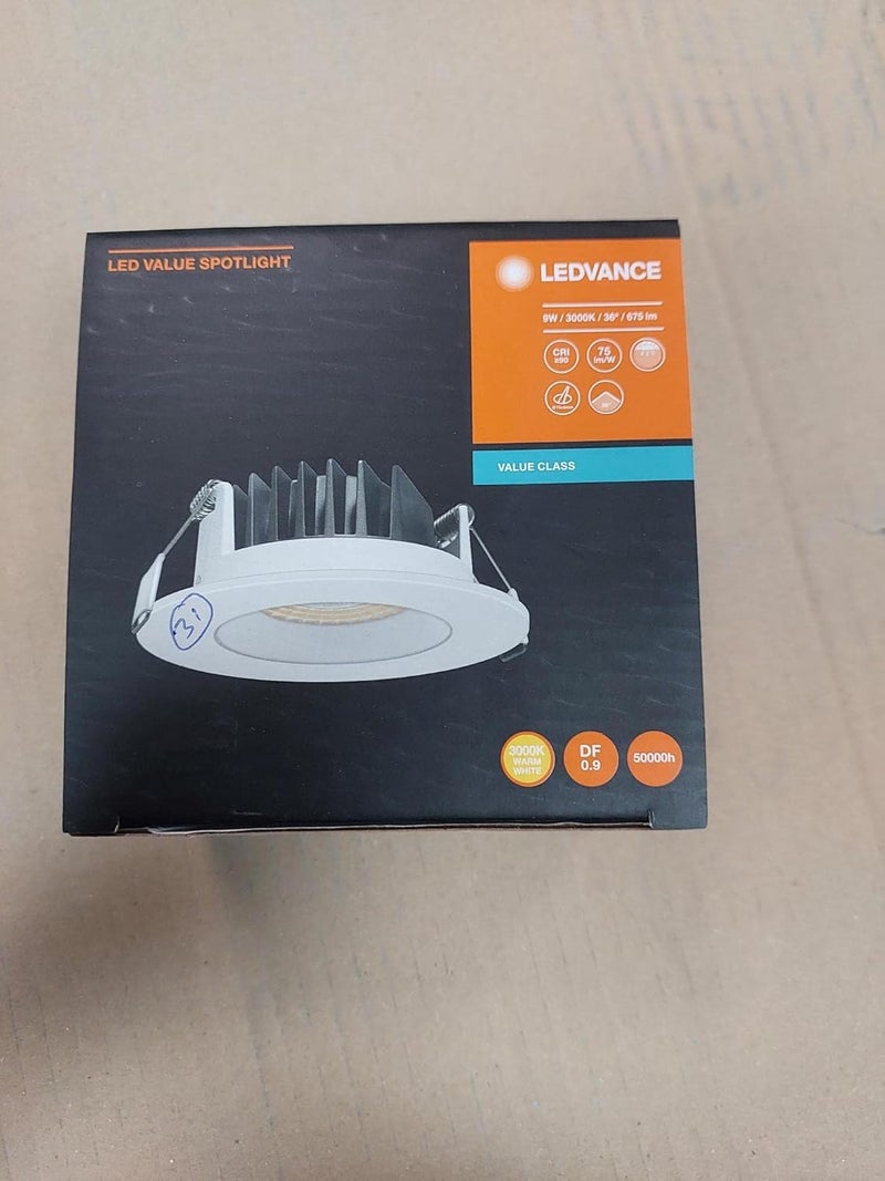 LEDVANCE سبوت لايت LEDVANCE 9 واط أبيض دافئ - Image 1