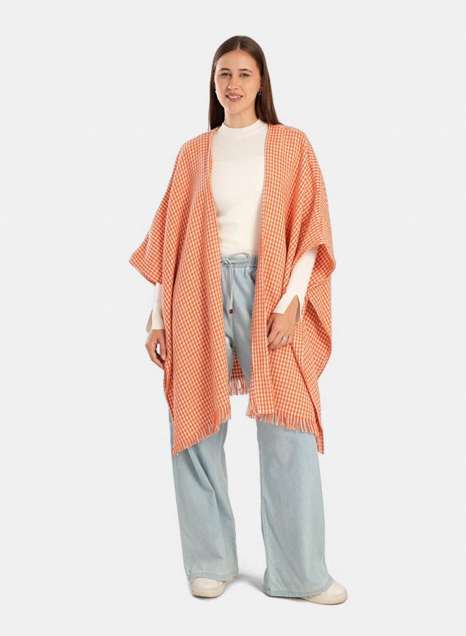 Clue Tweed One Size Poncho  - Image 3