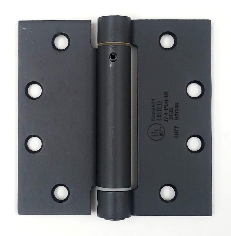Hinge Outlet 45 Inch Square Spring Hinges Commercial Grade Adjustable SelfClosing Door Hinges for Quiet Secure Closing Oil Rubbed Bronze 2 Pack