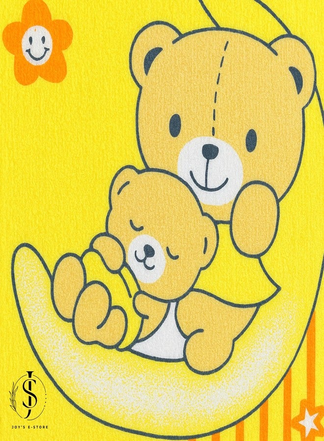 JOY'S E-STORE Super Soft Cotton Baby Towel – 90x60 cm | Lightweight & Skin-Friendly Bath Towel for Newborns, Infants & Toddlers (0–2 Years) | Quick Absorbent & Travel Friendly - 1955 Yellow - Image 5