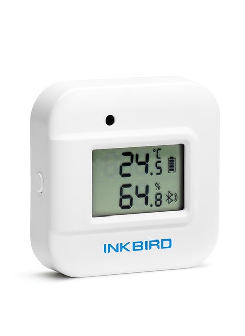 Smart Thermometer Temperature And Humidity Monitor Hygrometer Indoor, Free App For Ios And Android Ibs-Th2 Plus Version Supports External Temperature Probe And Digital Display