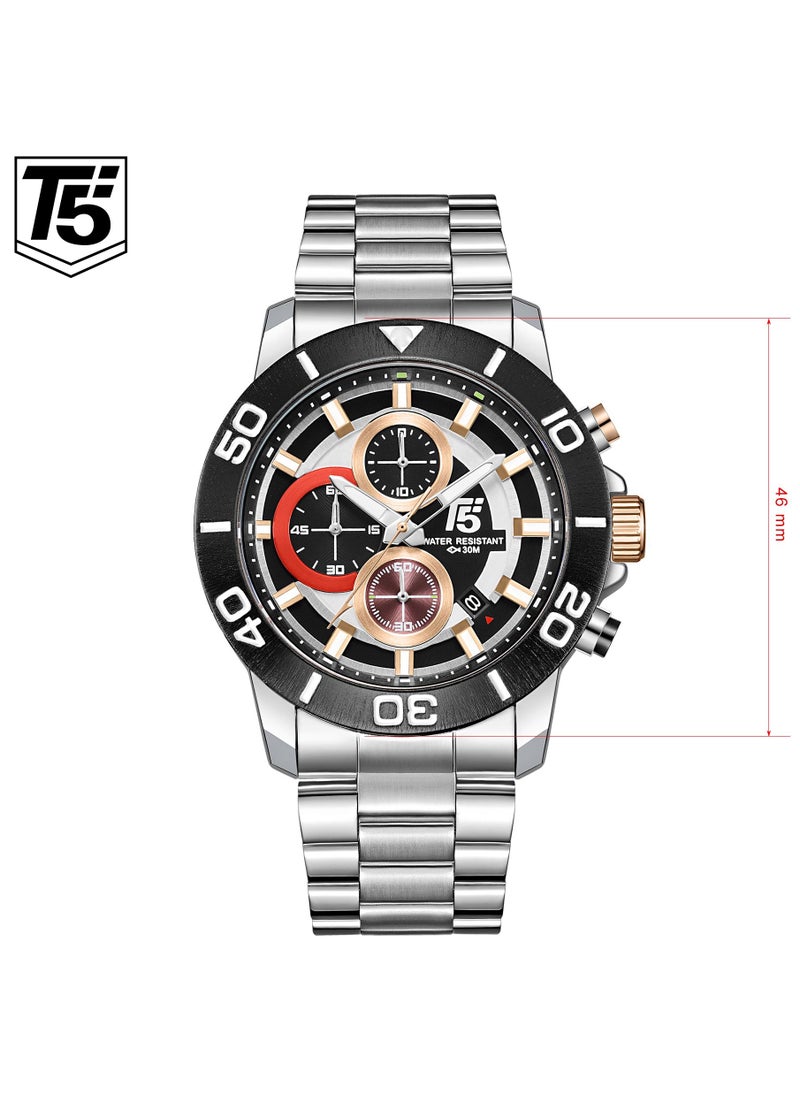 T5 Men's Chronograph Stainless Steel Watch - pzsku/Z073AD5716DEC69C265B6Z/45/_/1691585843/80966026-910b-4c73-9e71-b96f4af47676