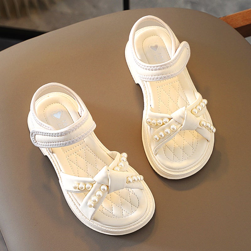 Girls' Sandals Summer Children'S Stylish Soft-Soled Sandals Mid-Size Kids Girls' Fashion Beach Shoes - Image 2